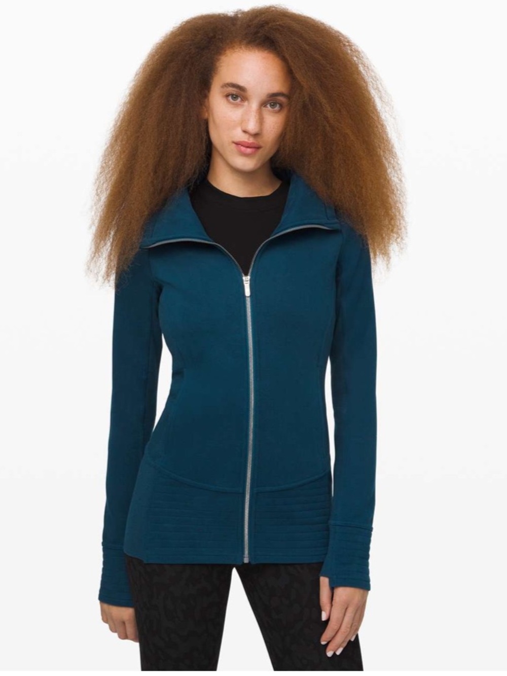 lululemon athletica Radiant Jacket II - Night Diver Teal Scuba Full-Zip Jacket 4
